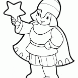 聖誕服裝的英雄