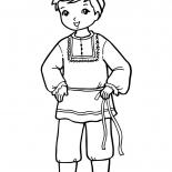 民族服裝的男孩